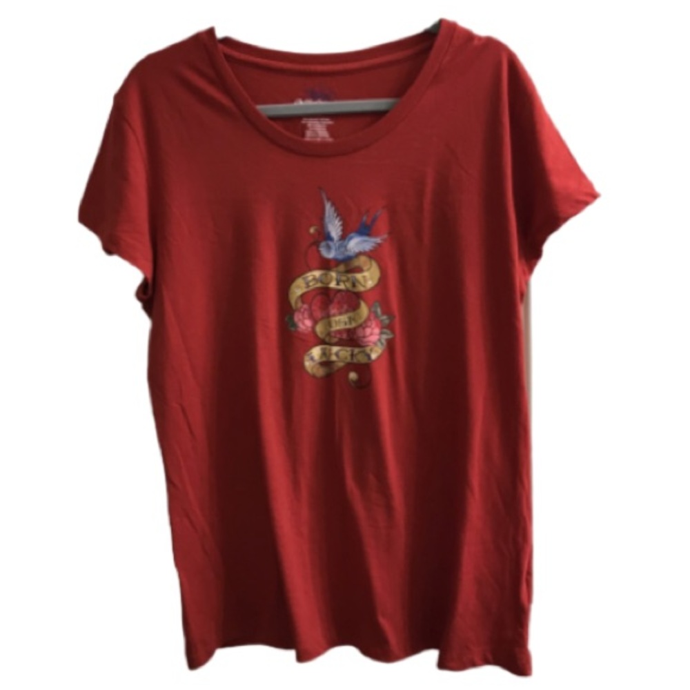 GreenSource Graphic T “Born Lucky” XL